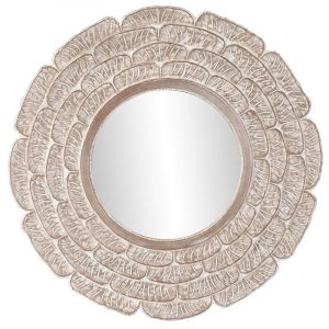 Miroir mural en verre bois de manguier décapé DKD Home Decor Indien