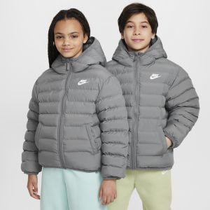 Nike Veste à capuche ample Sportswear Lightweight Synthetic Fill pour ado - Gris - Taille M - Unisex