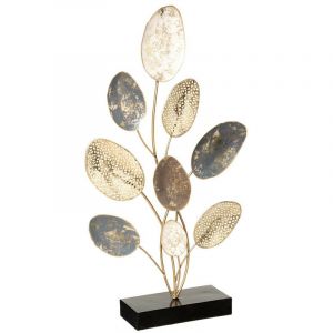 Atmosphera Décoration à Poser "Objet Feuille" 53cm Multicolore