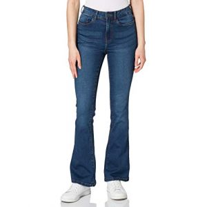 Noisy may NMSALLIE HW Flare Jeans VI021MB Noos, Medium Blue Denim, 28/32 Femme