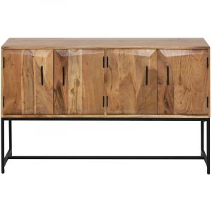 Buffet en bois marron 132x38 cm