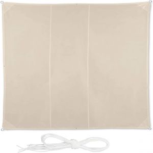 Voile d?ombrage carré 4 x 4 m beige 13_0002942_3