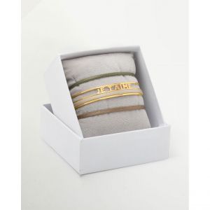 Image de Jonc femme Les Interchangeables - Coffret Jonc Ruban 3mm Je T Aime