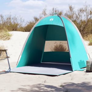 VidaXL Tente de plage 3 personnes vert imperm&eacute;able