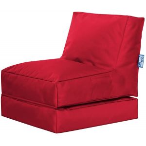 Pouf extérieur uni rouge dépliable 70x80x90