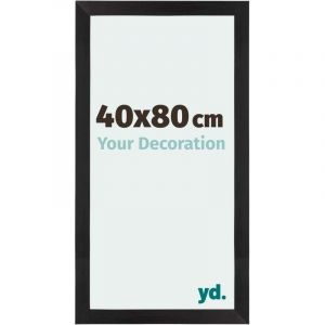 Your Decoration - 40x80 cm - Cadres Photo en MDF Avec Verre acrylique - Anti-Reflet - Excellente Qualité - Noir Grain de Bois - Cadre Decoration