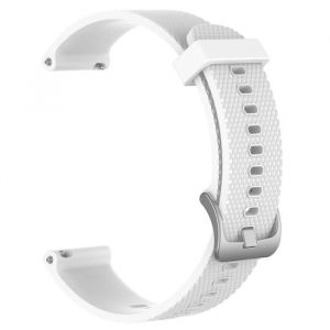 INF Bracelet Blanc Compatible avec Le Bracelet de Rechange en Silicone Garmin Vivoactive 4S 18 mm