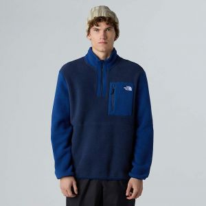 The North Face Polaire &Agrave; Col Zipp&eacute; Yumiori Pour Homme Summit Navy-estate Blue-summit Navy Taille S male