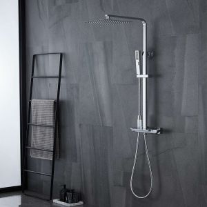 Colonne bain douche mécanique avec barre extensible chromé série JOY