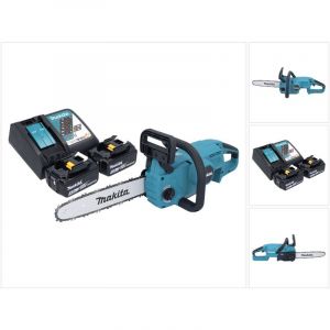 Makita DUC 307 RTX2 tronçonneuse sans fil 18 V 30 cm 7,7 m/s sans balais + 2x batterie 5,0 Ah + chargeur