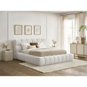 Bobochic Lit coffre MONT-BLANC tissu bouclette