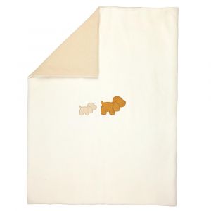 Nattou Couverture en jacquard Charlie 75 x 100 cm - Vanille