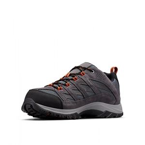 Columbia CRESTWOOD WATERPROOF Chaussures Basses De Randonnée Et Trekking imperméables Homme, Gris (Graphite x Dark Adobe), 40 EU