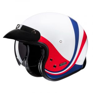 HJC Casque jet V31 Emgo MC21 blanc/bleu/rouge- L