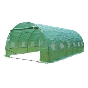 Grande Serre De Jardin 18m2 En Acier Galvanisé - Taille : 6x3x2m