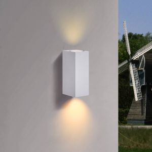 Applique Exterieur à intensité variable 'Tetje' en aluminium - blanc
