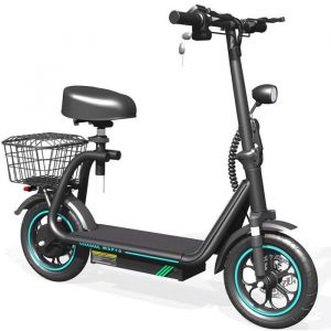 Trottinette Électrique M5pro Avec Panier Pliable¿Vitesse Max 45km/H, Autonomie 40 Km, Avec Siège Réglable-Conduite Urbaine &Courses