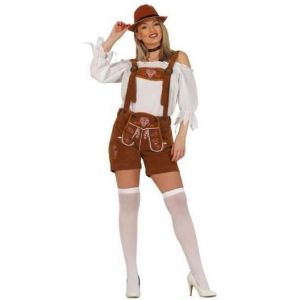 Fiestas Guirca lederhosen Tiroler dames marron