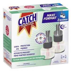 Catch CONTROL Recharges liquides Répulsif Maxi Format 2 x 45 Nuits