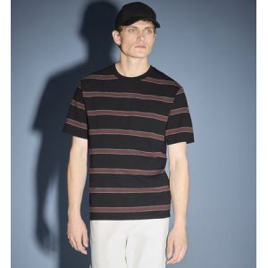 Galeries Lafayette T-shirt droit Dibbray coton bio piqué Noir - Couleur Noir - Taille M