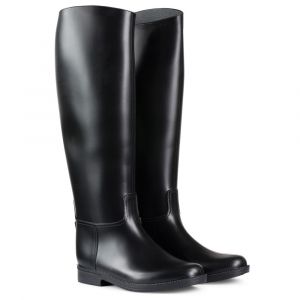 Horze Grandes bottes caoutchouc Chester - Noir - Taille 34