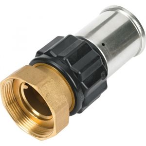 Henco Manchon droit multicouche à visser - Écrou tournant - 2' - Ø63 mm