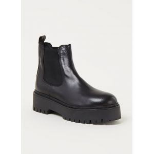Jonak Boots Chelsea plateformes Ravie en cuir Noir - Couleur Noir - Taille 37