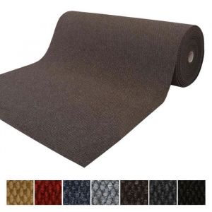 Karat - Tapis de Porte Paillasson d'entrée Hong Kong Marron 100 x 200 cm