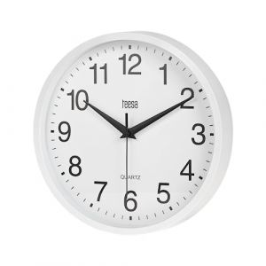 Teesa Horloge Murale Analogique Universel 25 cm TSA0037 Blanc