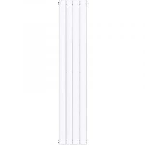 Radiateur pour Chauffage Central Radiateur à Eau Chaude Design Vertical Panneau Monocouche Blanc 160x31cm - Blanc - Sogood