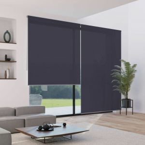 Madécostore Store enrouleur voile tissu mesh - gamme Must - Gris - L144 x H250cm