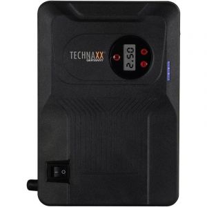 Technaxx 4 en 1 Bloc de démarrage Multifonctionnel pour Voiture 14000 mAh (Essence jusqu'à 4,0L / Diesel jusqu'à 3,0L), compresseur d'air 3,5 Bars, Banque d'énergie, 2X Chargeur USB, Lampe LED TX-219