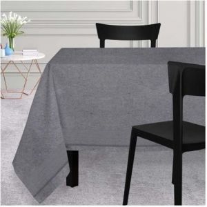 Soleil d'Ocre Nappe carrée 180x180 cm VENISE gris, par
