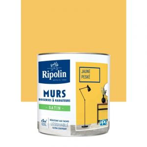Ripolin Peinture jaune peské mur, boiserie, radiateur satiné 0.5 l