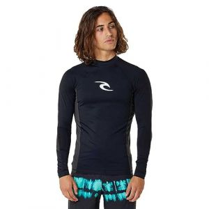 Rip Curl T-shirt Waves UPF Perf manches longues noir pur. - S