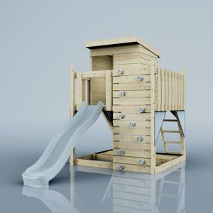 Cabane enfant sur pilotis PolarPlay Aurores boréales, Bleu glacier