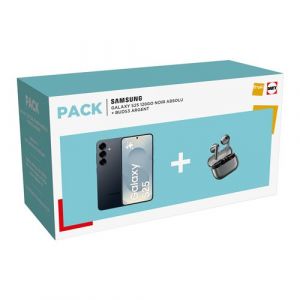 Samsung Pack Galaxy S25 128Go Noir Absolu + Buds3 Argent