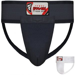 Farabi Sports Coquille Homme - Boxe MMA - Sports Protection Combat Arts Martiaux Suspensoir - Noir