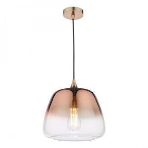 Lumiere Suspension Plafonnier Ombre Cuivre Verre