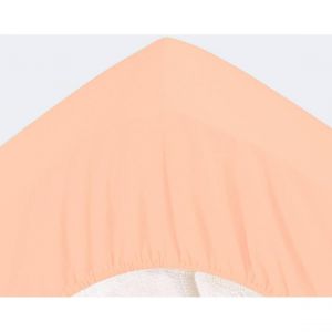 Drap-housse Grands Bonnets 32 cm rose clair en percale