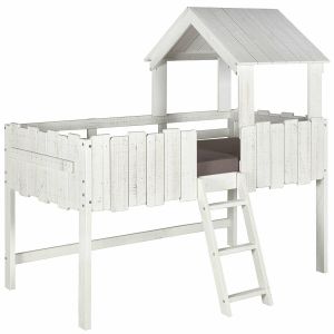 Pack lit avec matelas 90x190 cm bois massif blanc