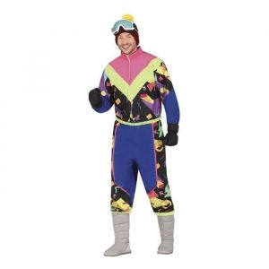 Guirca D&eacute;guisement Skieur Bleu Ann&eacute;es 80 Homme (S)