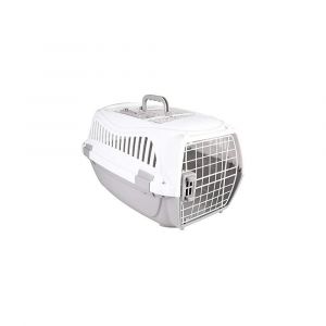Cage de transport GLOBE taille S 37 x 57 X h 33 cm, couleur gris pour chien animallparadise AP 517572