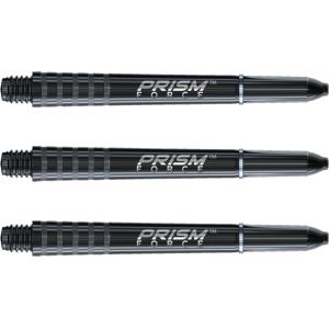 Winmau Prism Force Noir Solide Tiges de Fléchettes Moyennes en Polycarbonate - 1 Jeu par Paquet