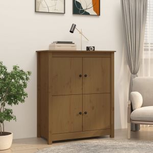 VidaXL Buffet Marron miel 83x41,5x100 cm Bois massif de pin marron miel