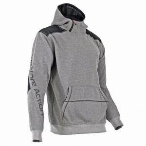 LMA Sweat capuche jogging col haut zipp&eacute; Gris 8079 CYBER T.XXXL