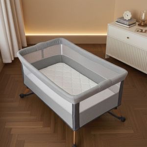 Babysom Matelas Cododo B&eacute;b&eacute; 52x89 cm - Housse en Viscose de Bamboo - Sans Traitement Chimique - D&eacute;houssable - Certifi&eacute; Oekotex