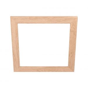 Eglo Encadrement décoratif pour plafonnier Salobrena 45 x 45 cm, accessoire carré en bois clair pour panneau LED