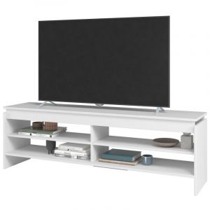 Beaux Meubles Pas Chers - Meuble tv 65 Pouces Blanc 5 Niches 153 cm