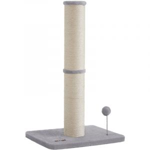 Griffoir pour chat xl 85 cm de haut tronc de 13cm d'&eacute;paisseur gris
